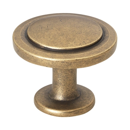 Gliderite Hardware 1-1/4 in. Antique Brass Round Ring Cabinet Knob, 10PK 80960-AB-10